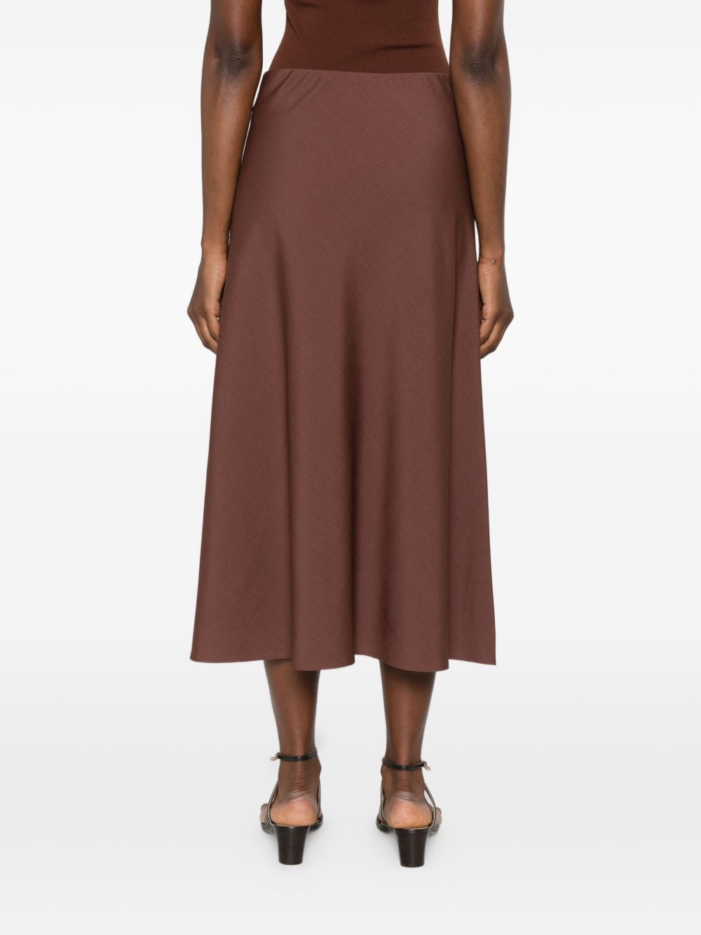 Brunello Cucinelli Women Wool Blend Midi Skirt