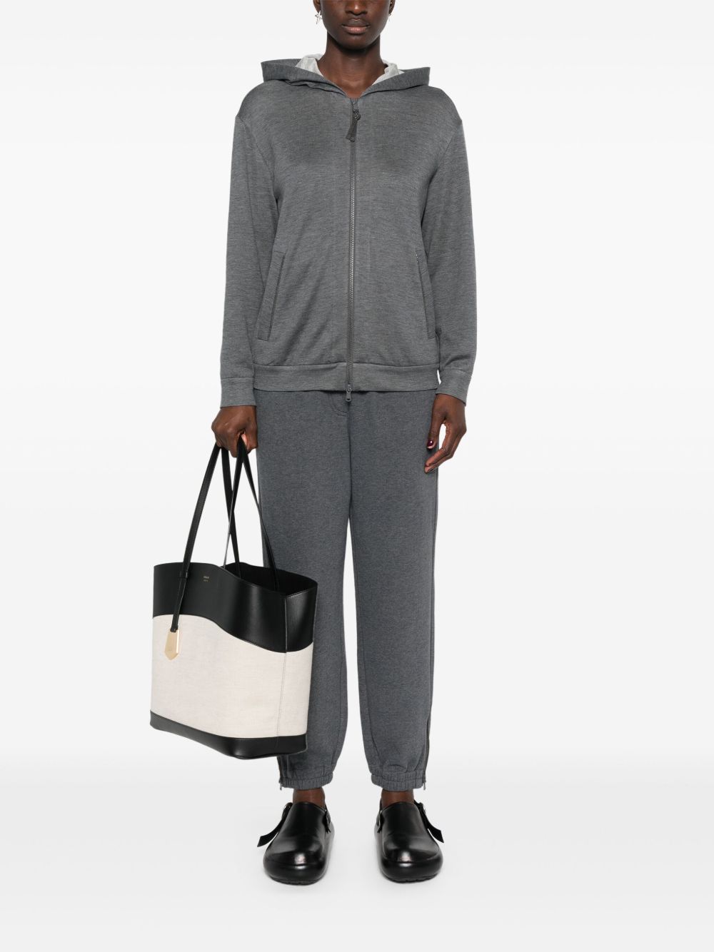 Brunello Cucinelli Women Cotton And Silk Hooded Cardigan BRUNELLO CUCINELLI