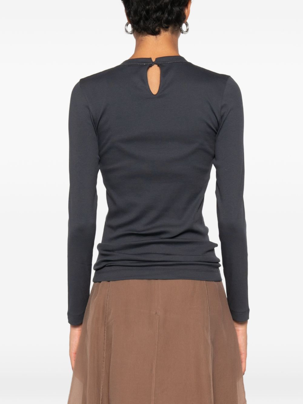 Brunello Cucinelli Women Cotton Crewneck Sweater BRUNELLO CUCINELLI
