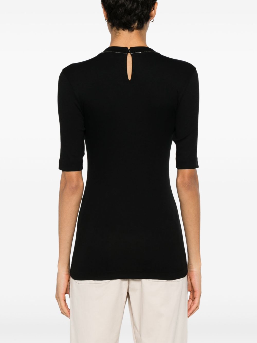 Brunello Cucinelli Women Cotton Crewneck Sweater BRUNELLO CUCINELLI