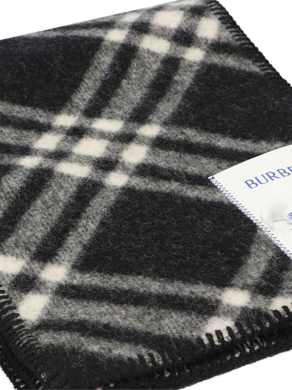 Burberry Men Check Wool Scarf BURBERRY