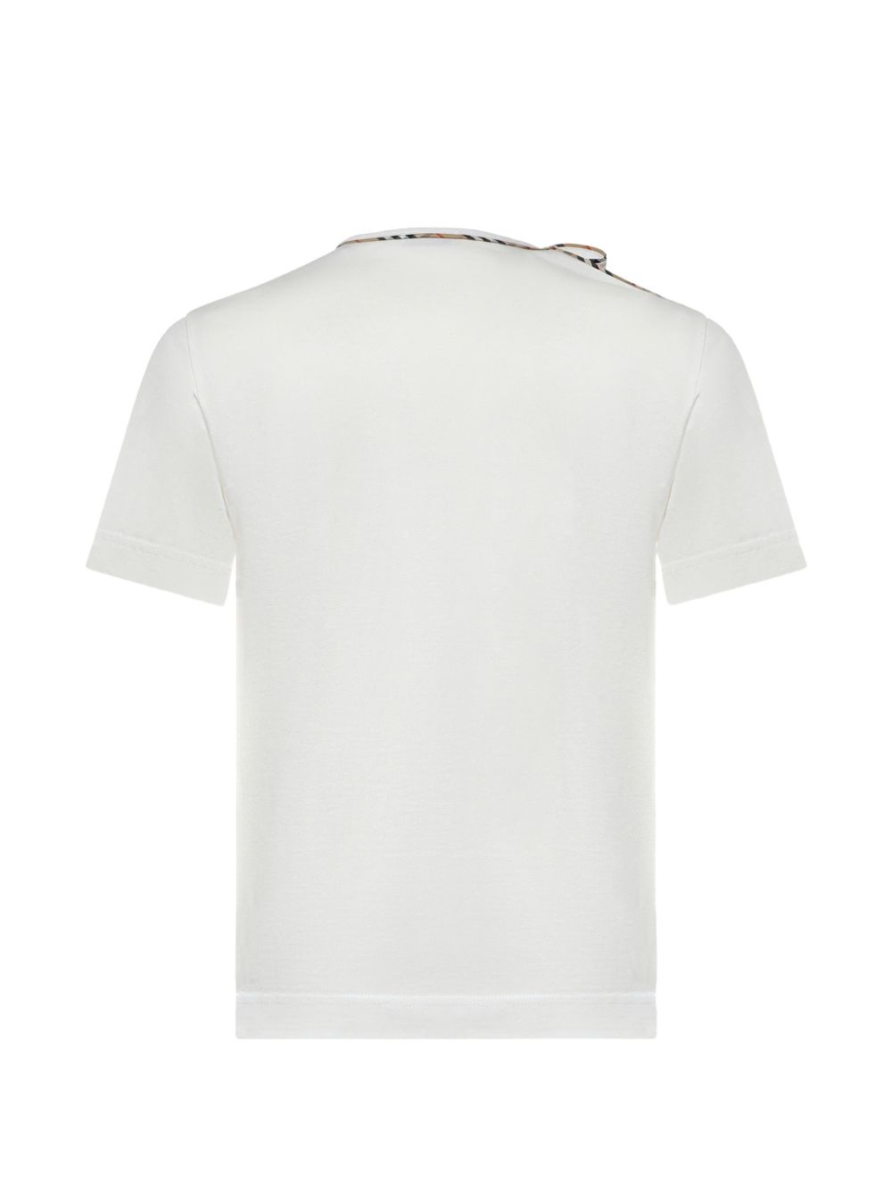 Burberry Women Check Bow Cotton T-Shirt