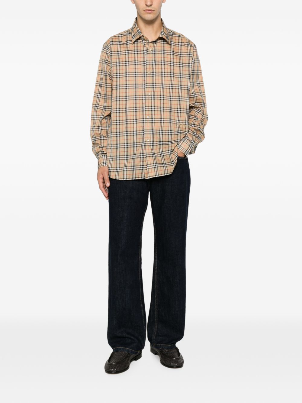Burberry Men Check Cotton Shirt BURBERRY