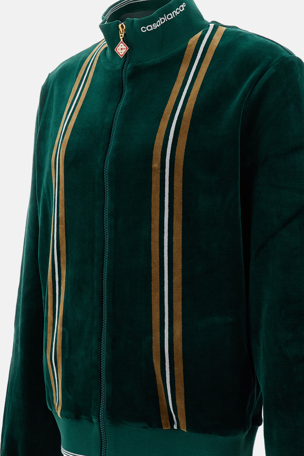 Casablanca Men Velour Stripe Track Jacket CASABLANCA
