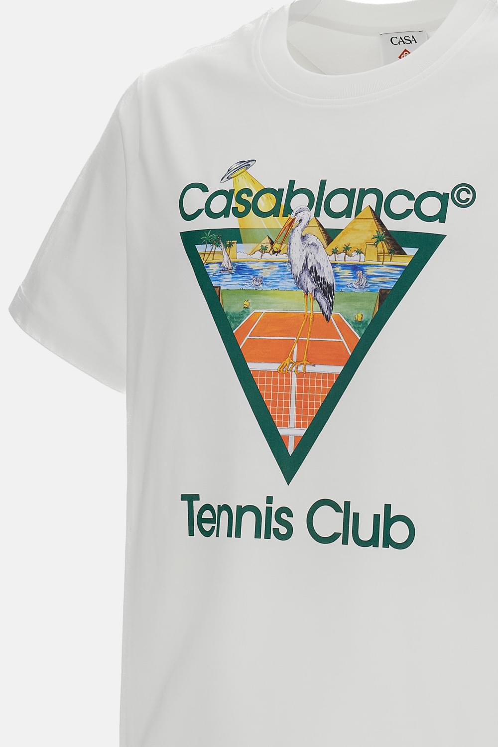 Casablanca Men Tennis Club Icon Printed Classic T-Shirt CASABLANCA