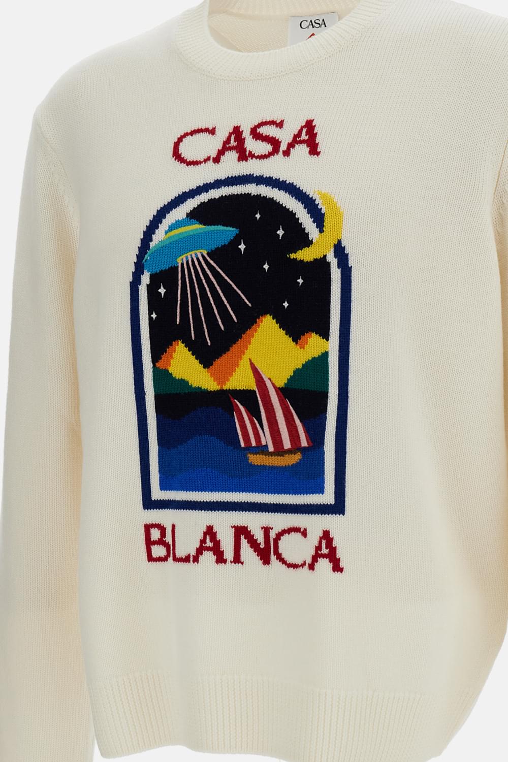 Casablanca Men Pyramid Abduction Crewneck Sweater CASABLANCA