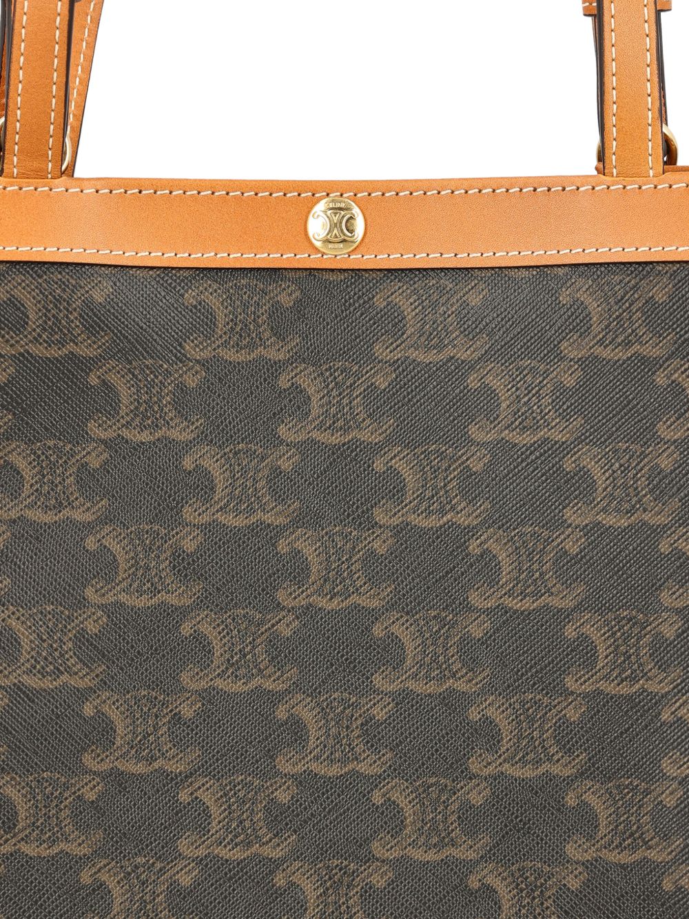 Celine Women Square Triomphe Canvas Small Tote CELINE
