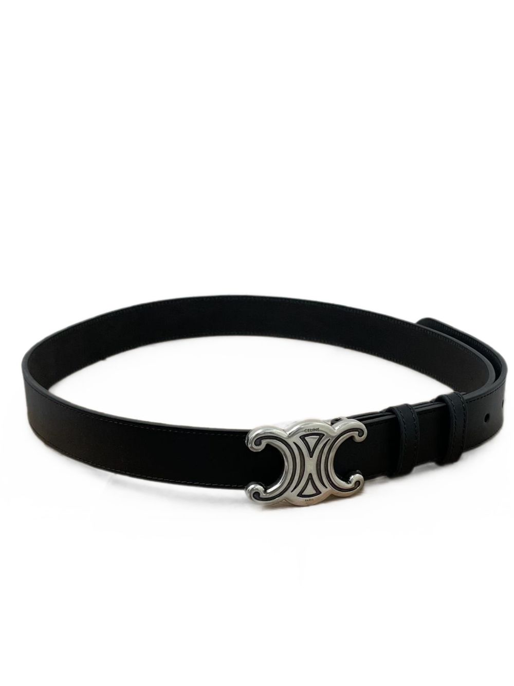 Celine Men Triomphe Leather Belt CELINE