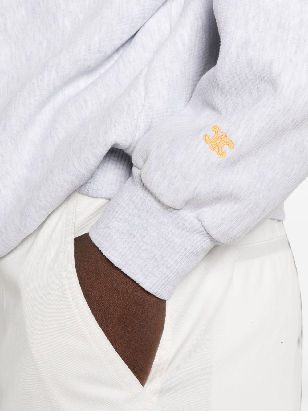 Celine Women Logo Cotton Crewneck Sweatshirt CELINE