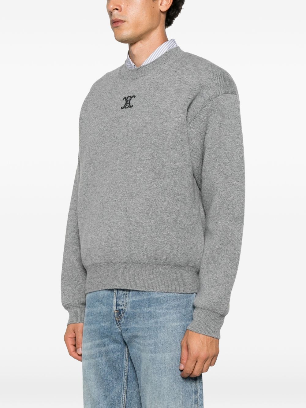 Celine Men Cashmere Crewneck Sweater CELINE