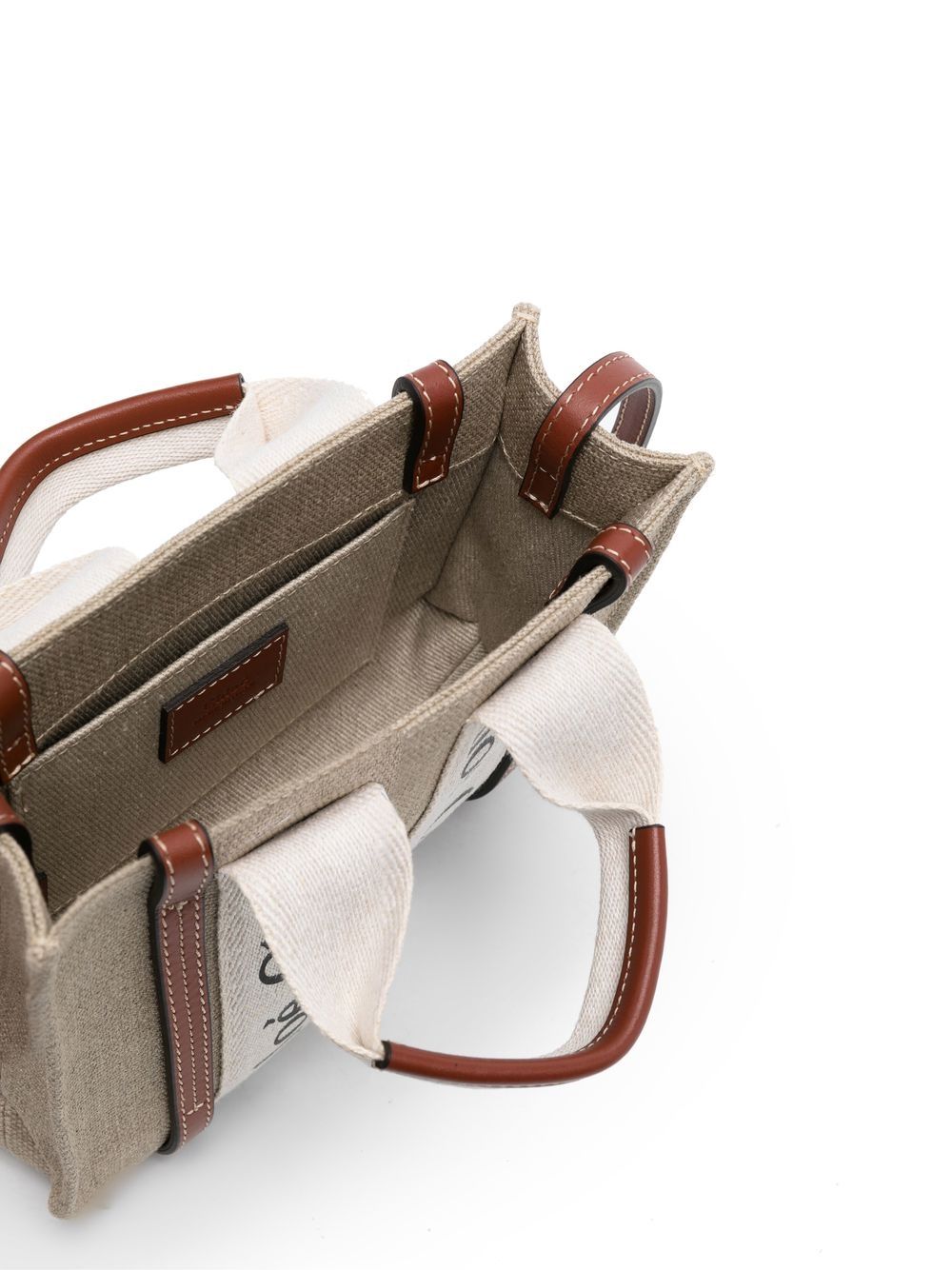 Chloé Women Woody Mini Linen Tote CHLOE