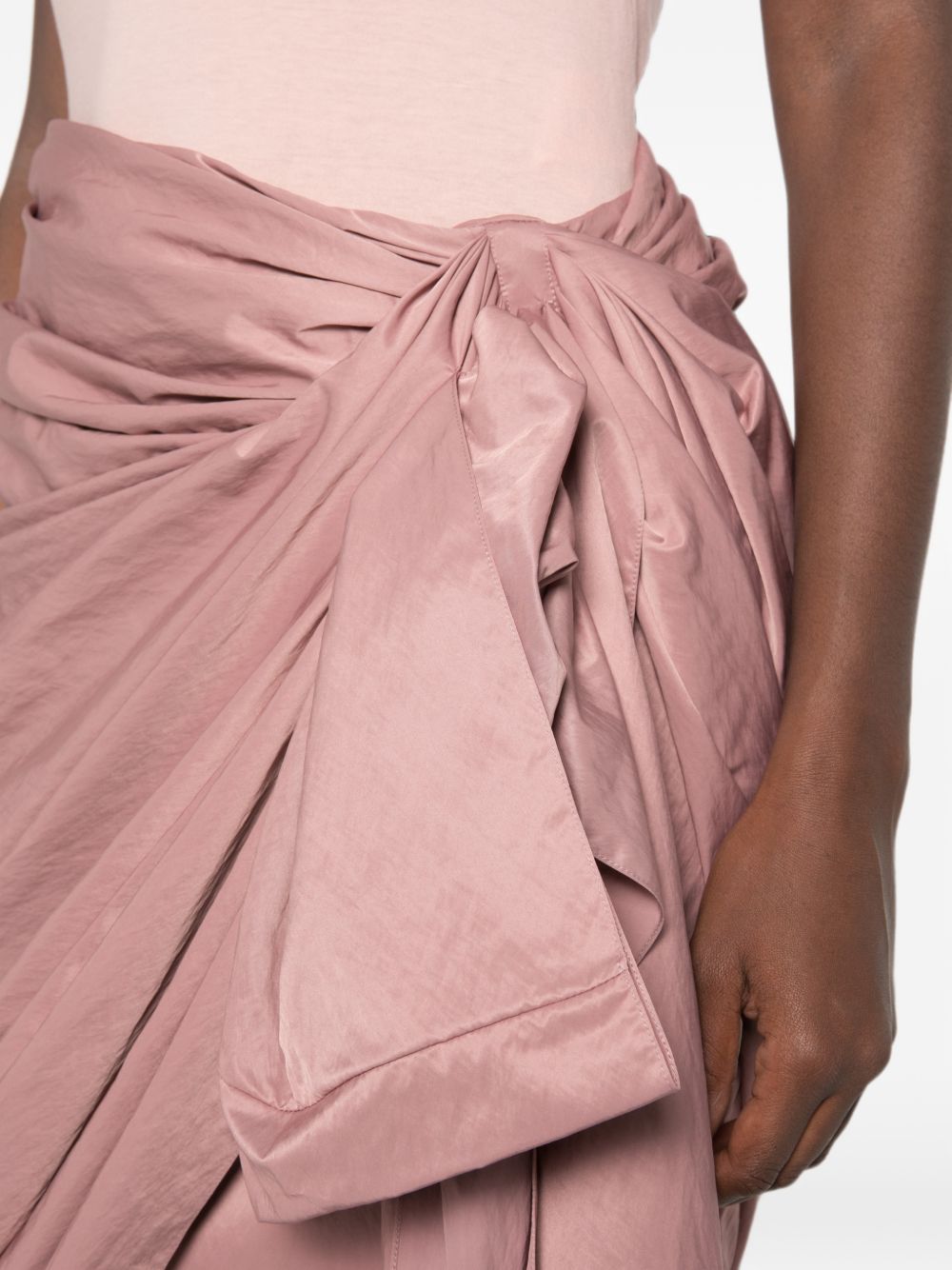 Chloé Women Draped Silk Mini Skirt