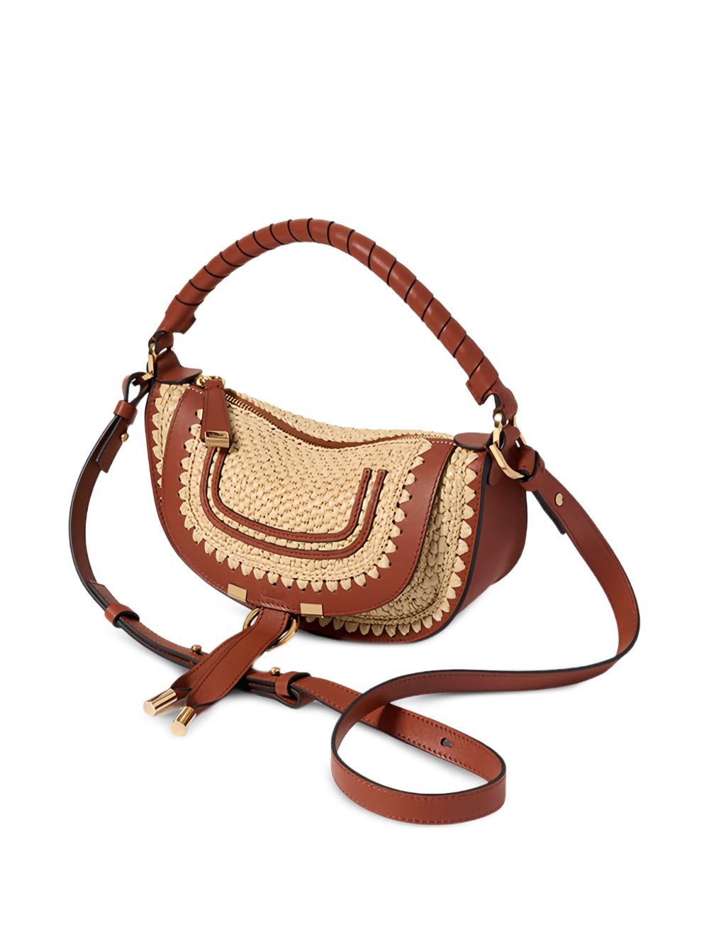 Chloé Women Marcie Mini Rafia Shoulder Bag CHLOE