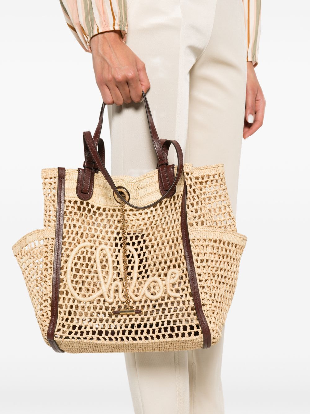 Chloé Women Chloé Iconic Rafia Tote Bag CHLOE