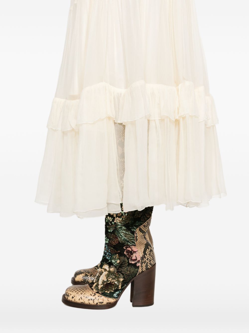 Chloé Women Silk Long Skirt CHLOE