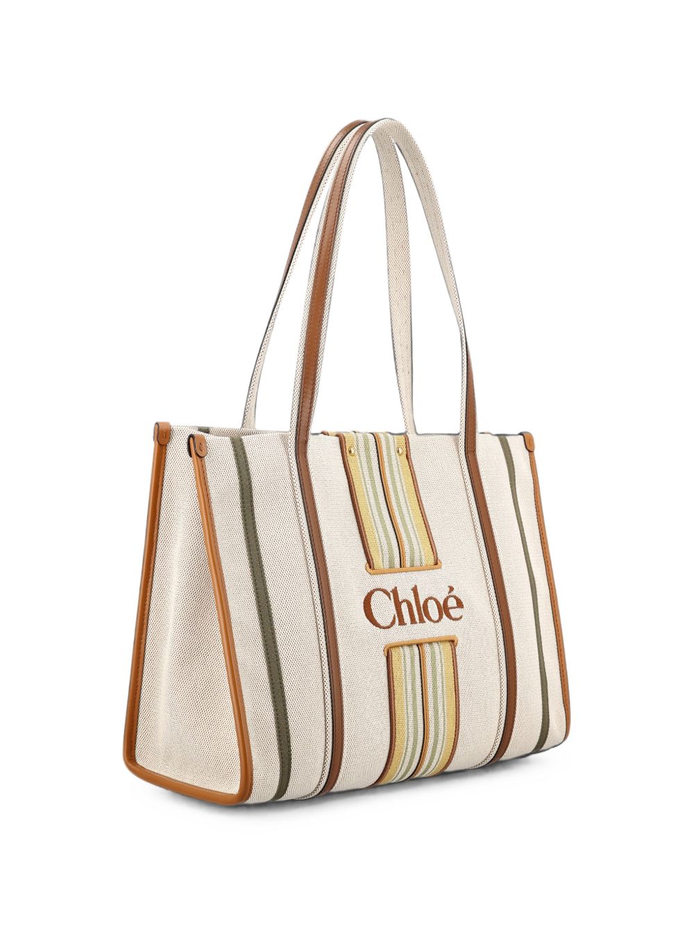 Chloé Women Woody Loop Canvas Tote CHLOE