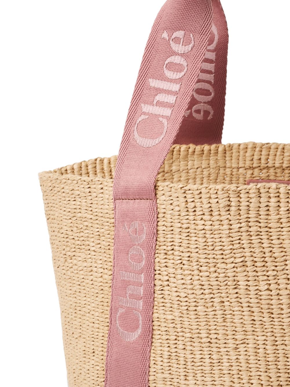 Chloé Women Woody Large Rafia Basket Bag CHLOE
