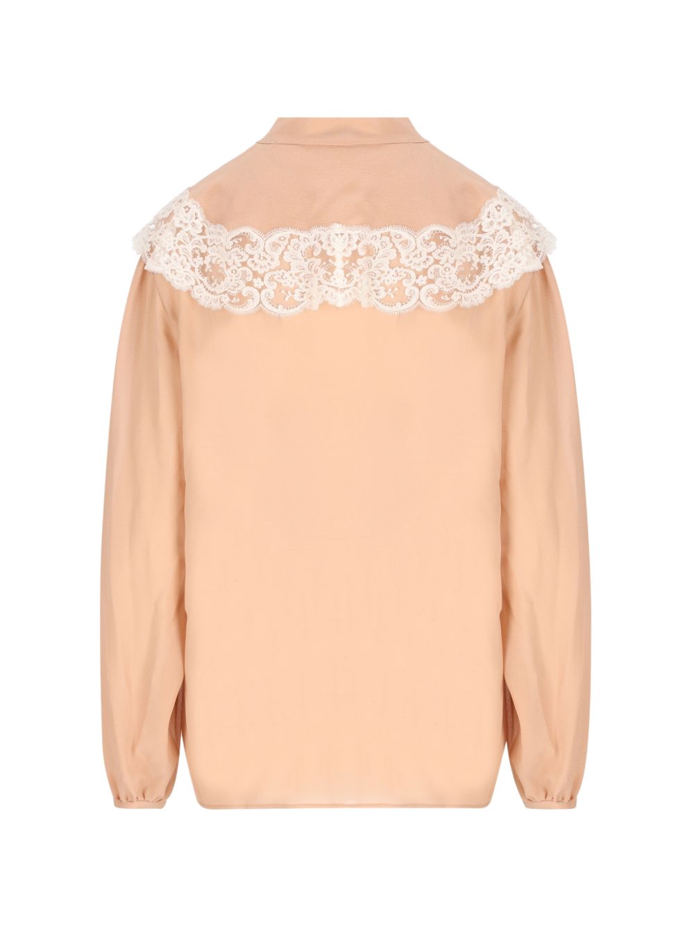 Chloé Women Lace Detail Silk Blouse CHLOE