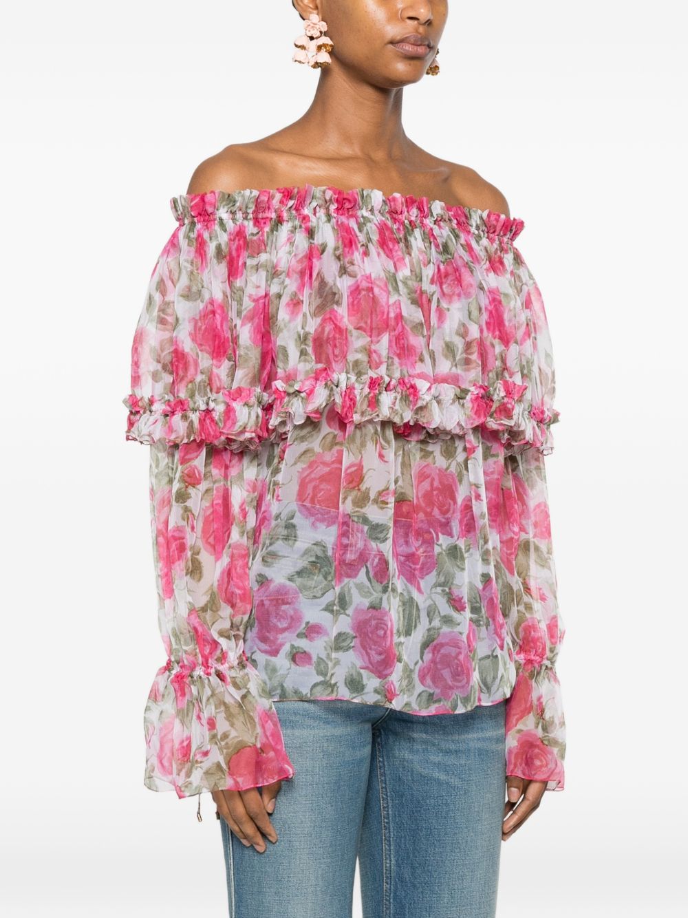Chloé Women Printed Silk Blouse CHLOE
