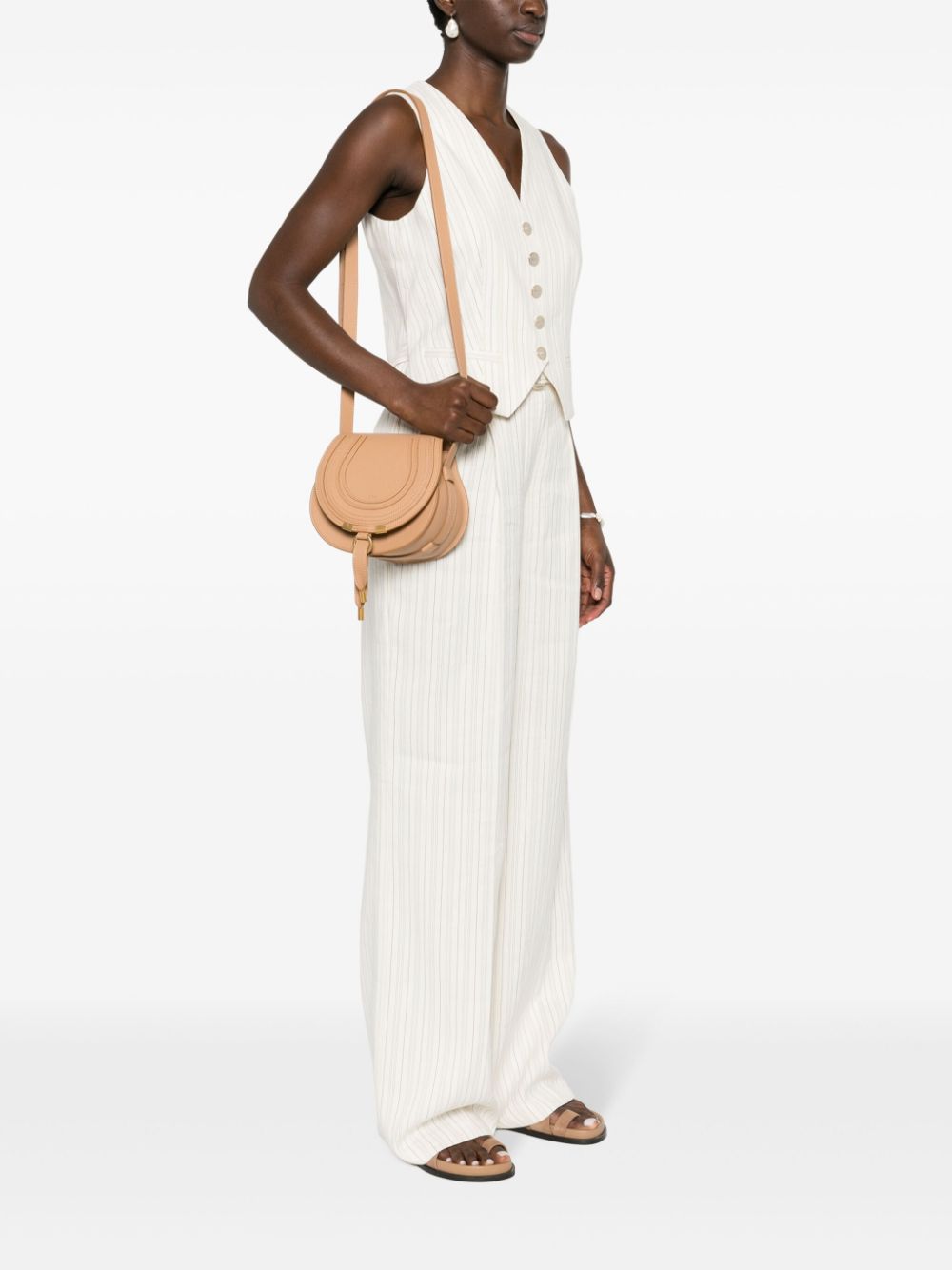Chloé Women Marcie Small Leahter Saddle Bag CHLOE