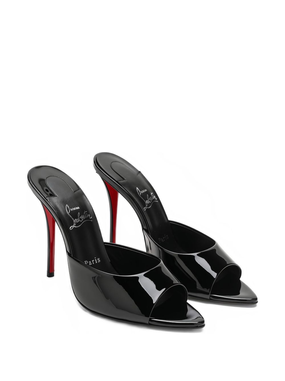 Christian Louboutin Women Miss Z Patent Leather Mules CHRISTIAN LOUBOUTIN
