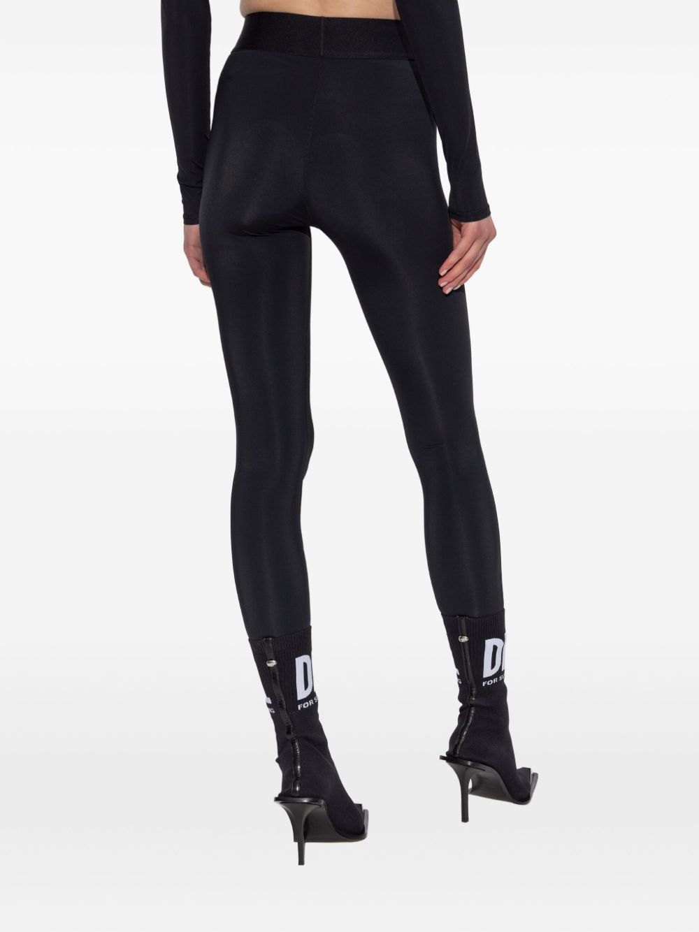 Diesel Women Logo Nylon Leggings DIESEL