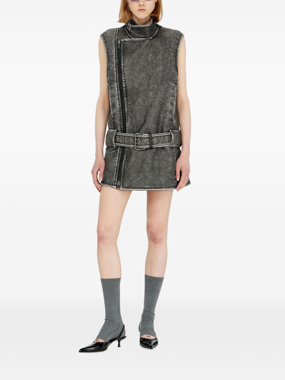 Diesel Women Belted Mini Dress