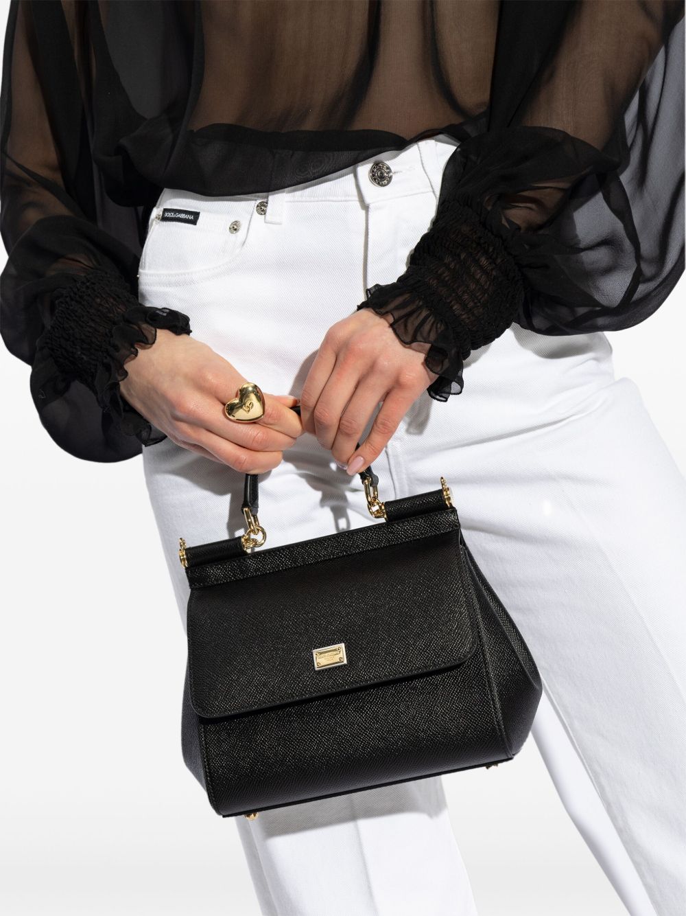 Dolce & Gabbana Women Sicily Medium Leather Handbag DOLCE & GABBANA