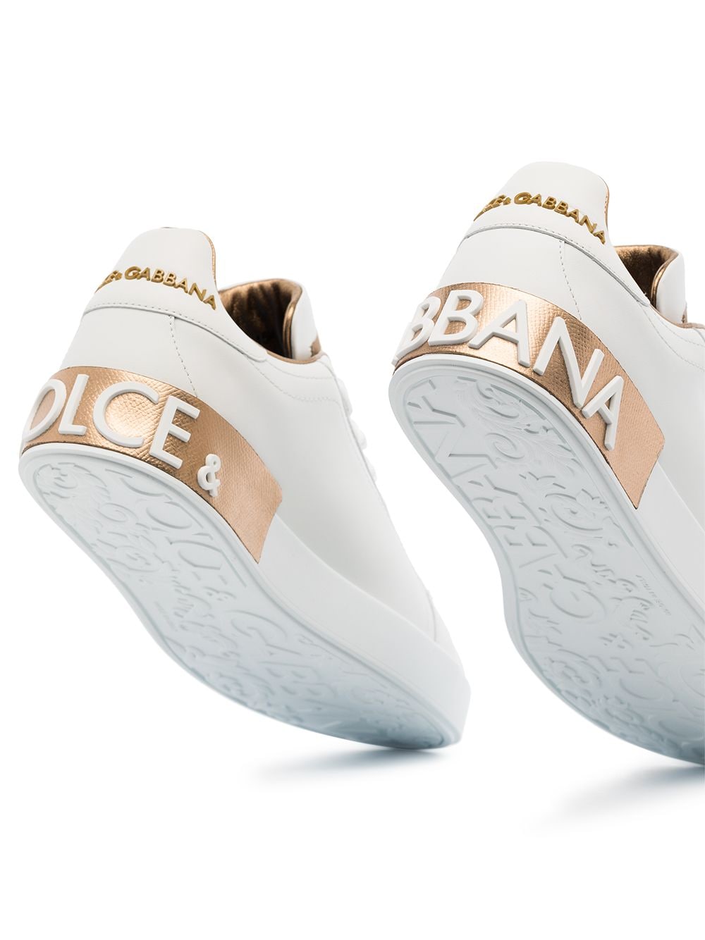 Dolce & Gabbana Women Portofino Leather Sneakers DOLCE & GABBANA