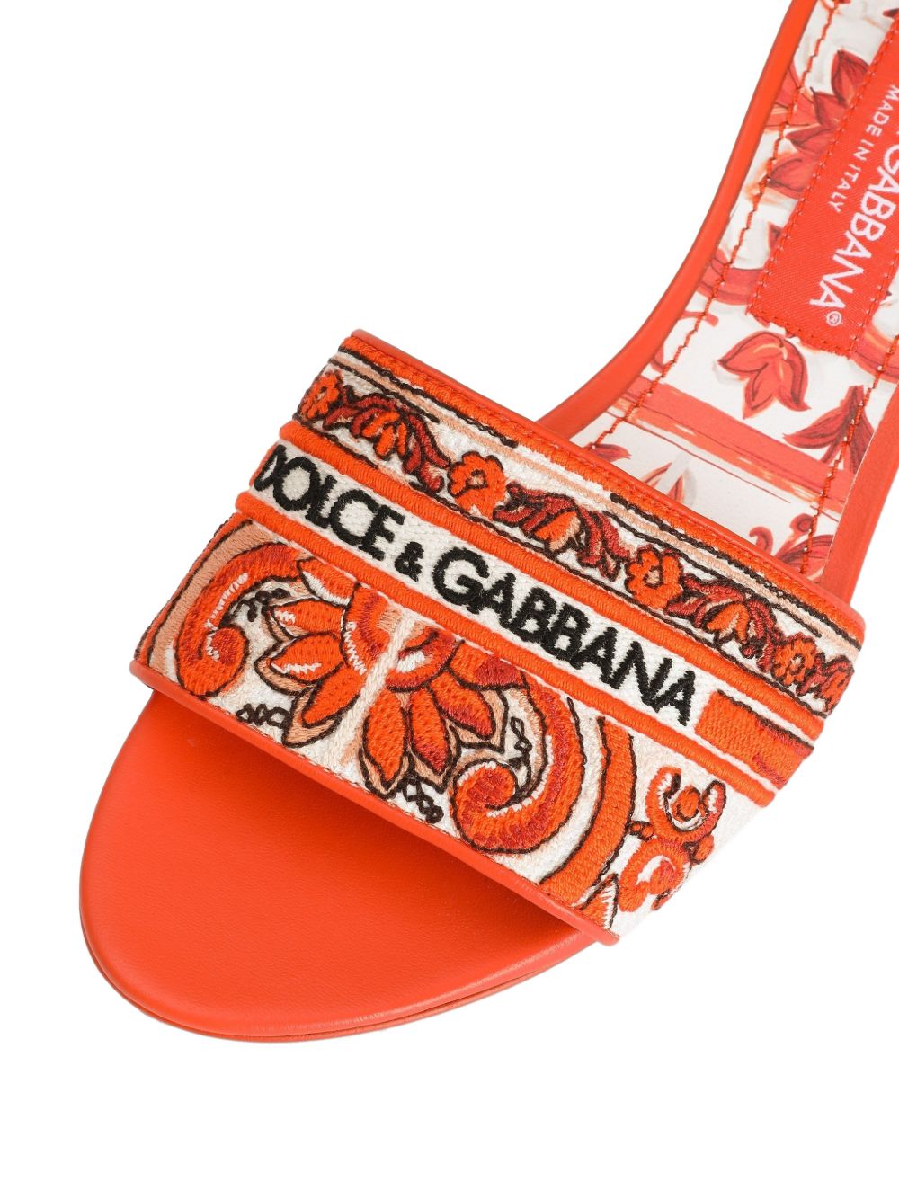 Dolce & Gabbana Women Maiolica Print Mules DOLCE & GABBANA