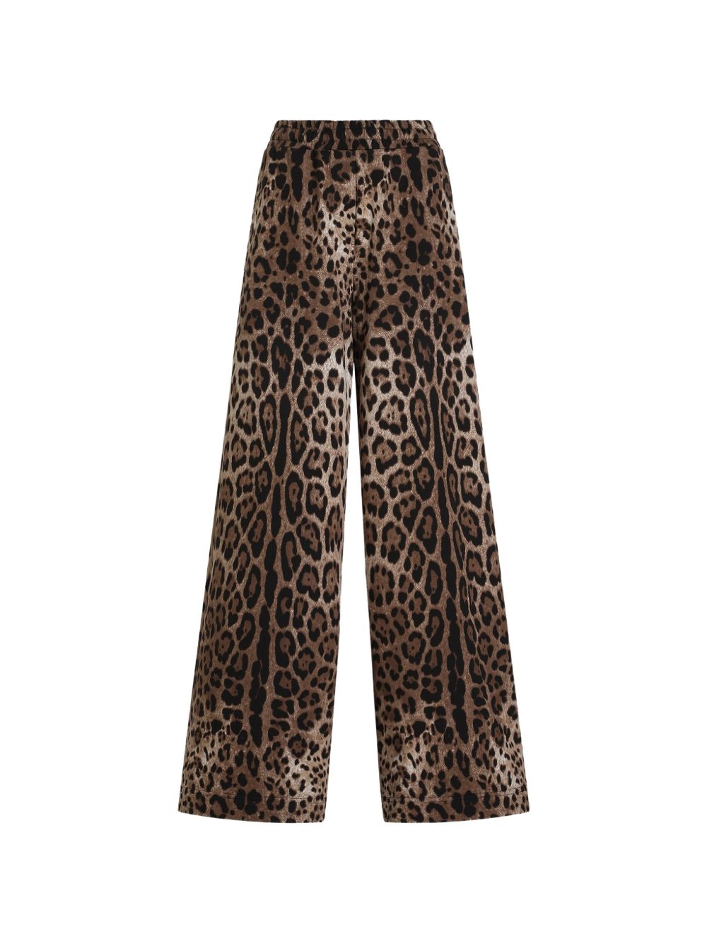 Dolce & Gabbana Women Leopard Print Cotton Trousers DOLCE & GABBANA