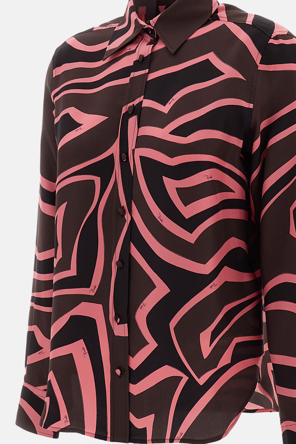 Emilio Pucci Women Labirinto Printed Silk Twill Shirt PUCCI