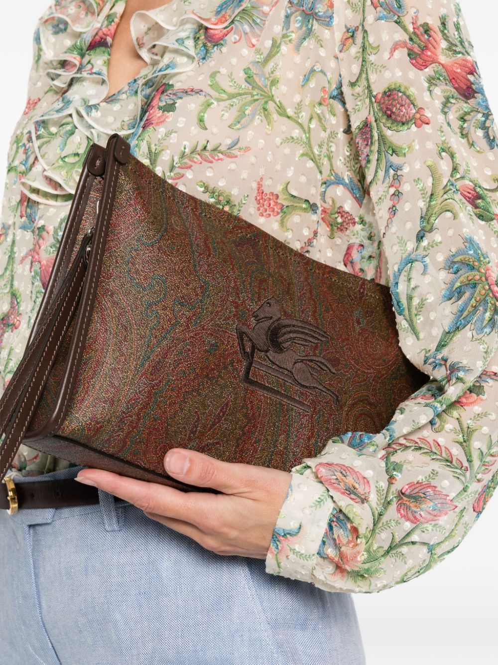 Etro Men Paisley Print Pouch