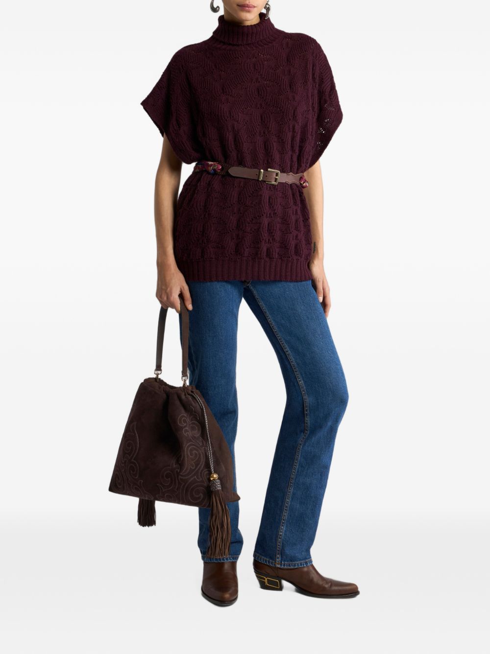 Etro Women Wool Blend Polo Shirt ETRO