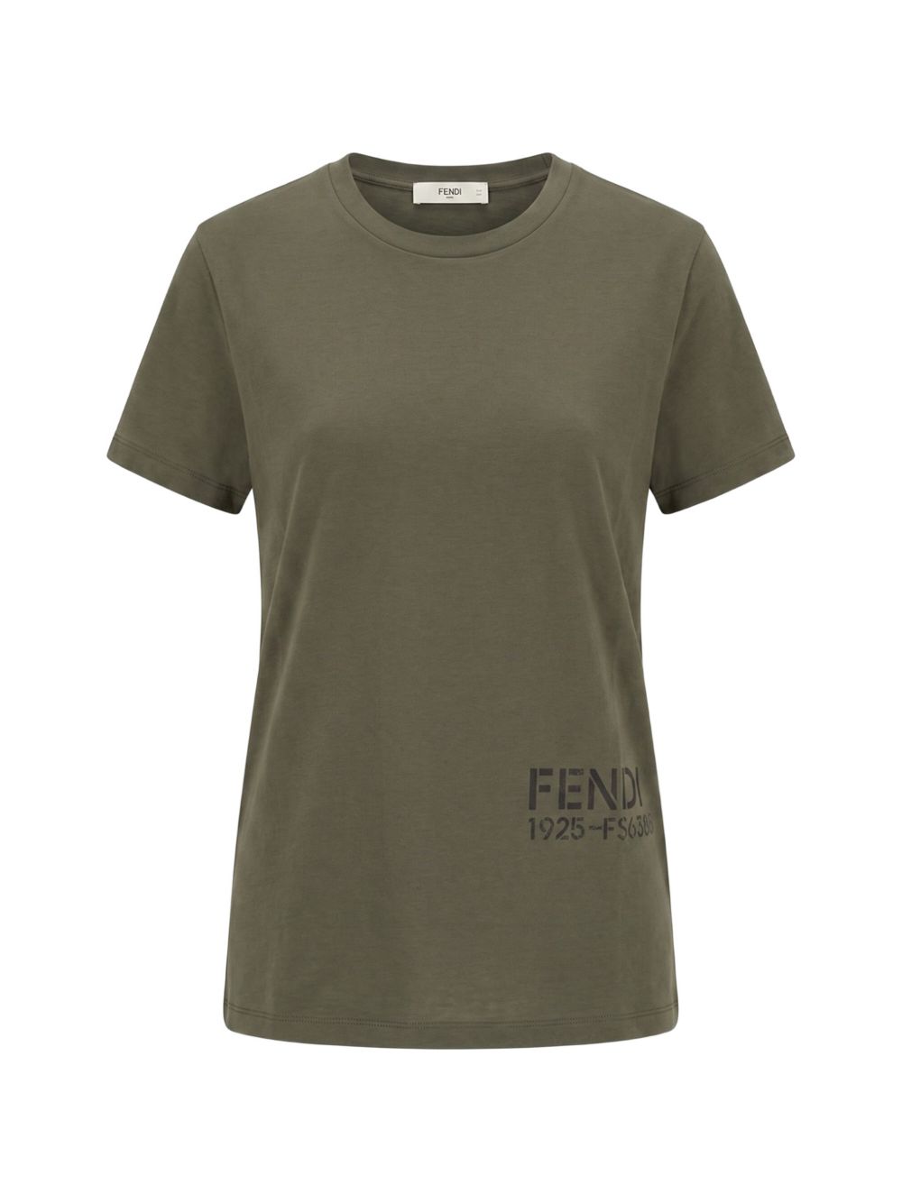 Fendi Women Logo Cotton T-Shirt FENDI