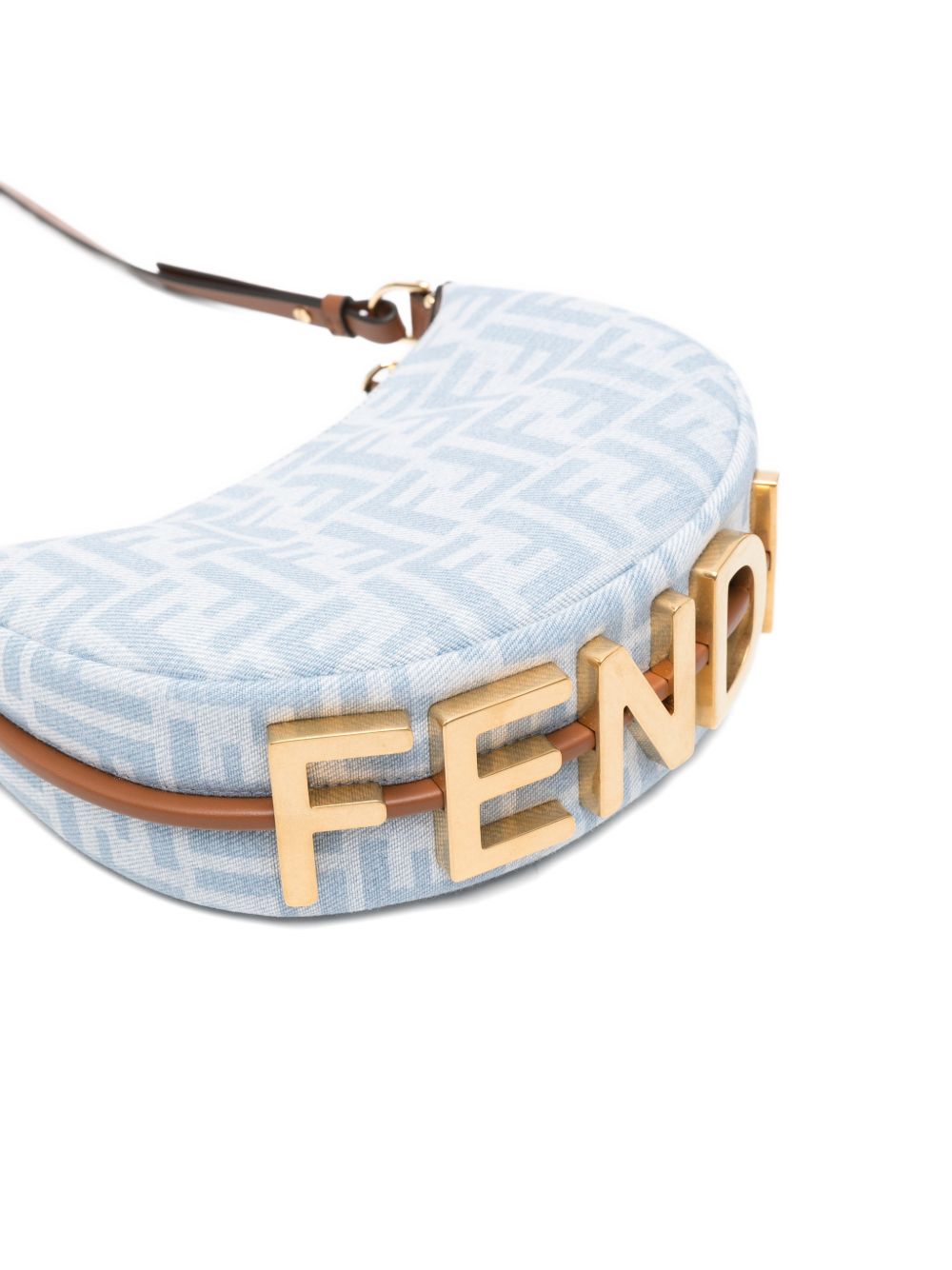 Fendi Women Fendigraphy Mini Denim Handbag FENDI
