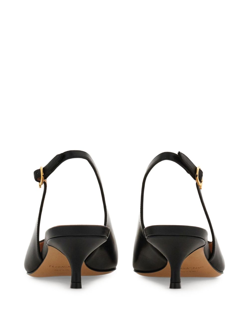 Ferragamo Women Gancini Leather Slingback Pumps FERRAGAMO
