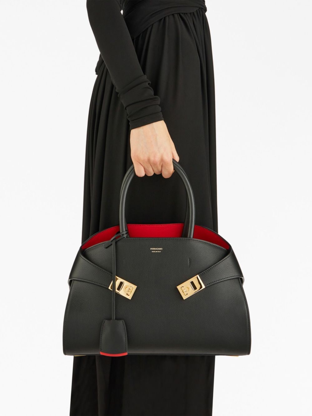 Ferragamo Women Hug Small Leather Handbag FERRAGAMO