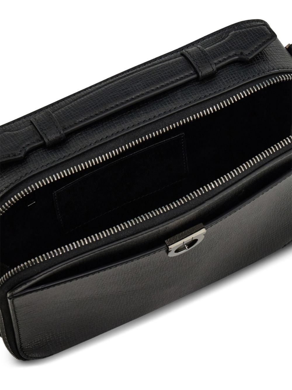 Ferragamo Men Gancini Leather Crossbody Bag FERRAGAMO