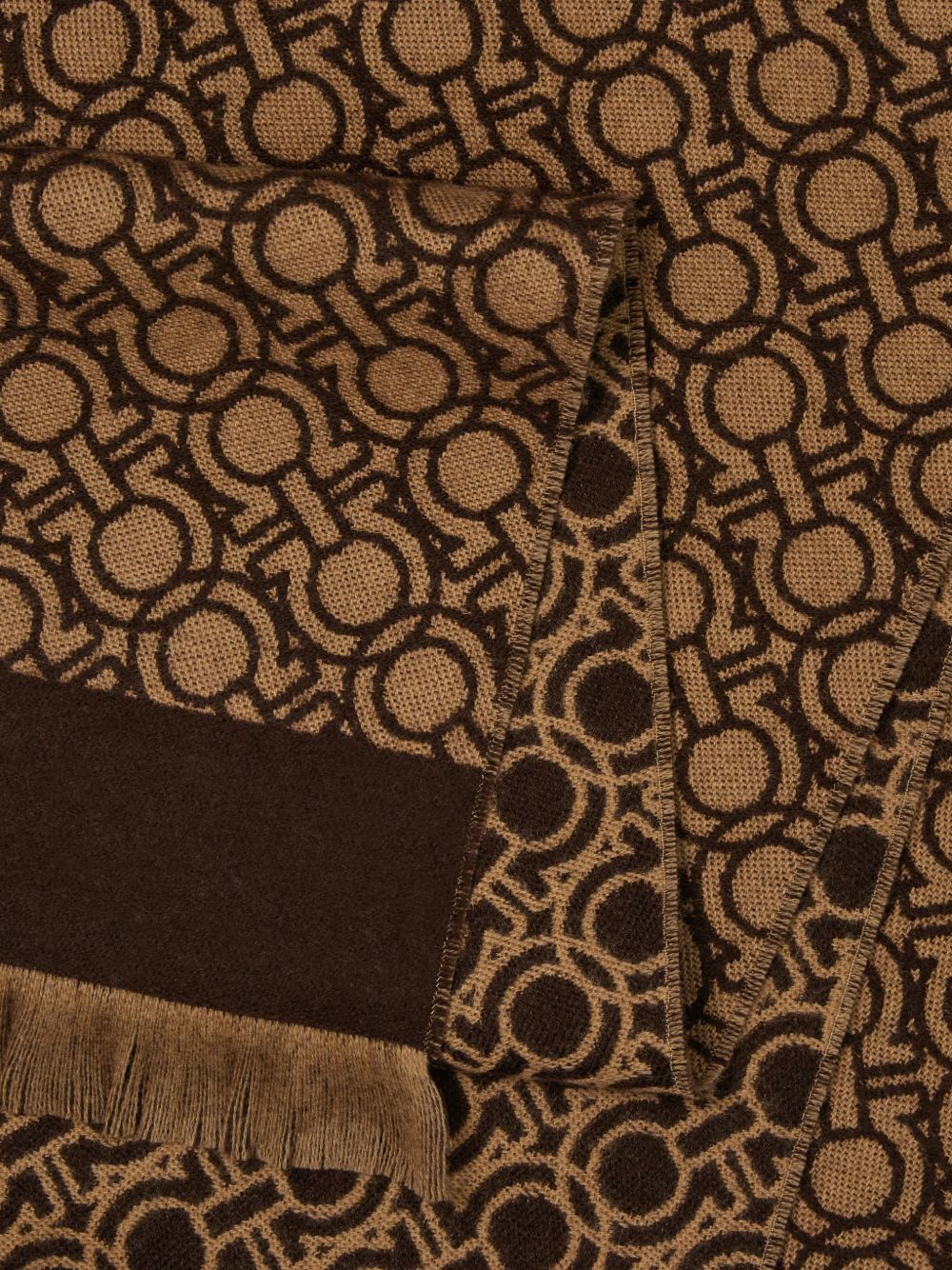 Ferragamo Men Sciarpa Gancini In Lana