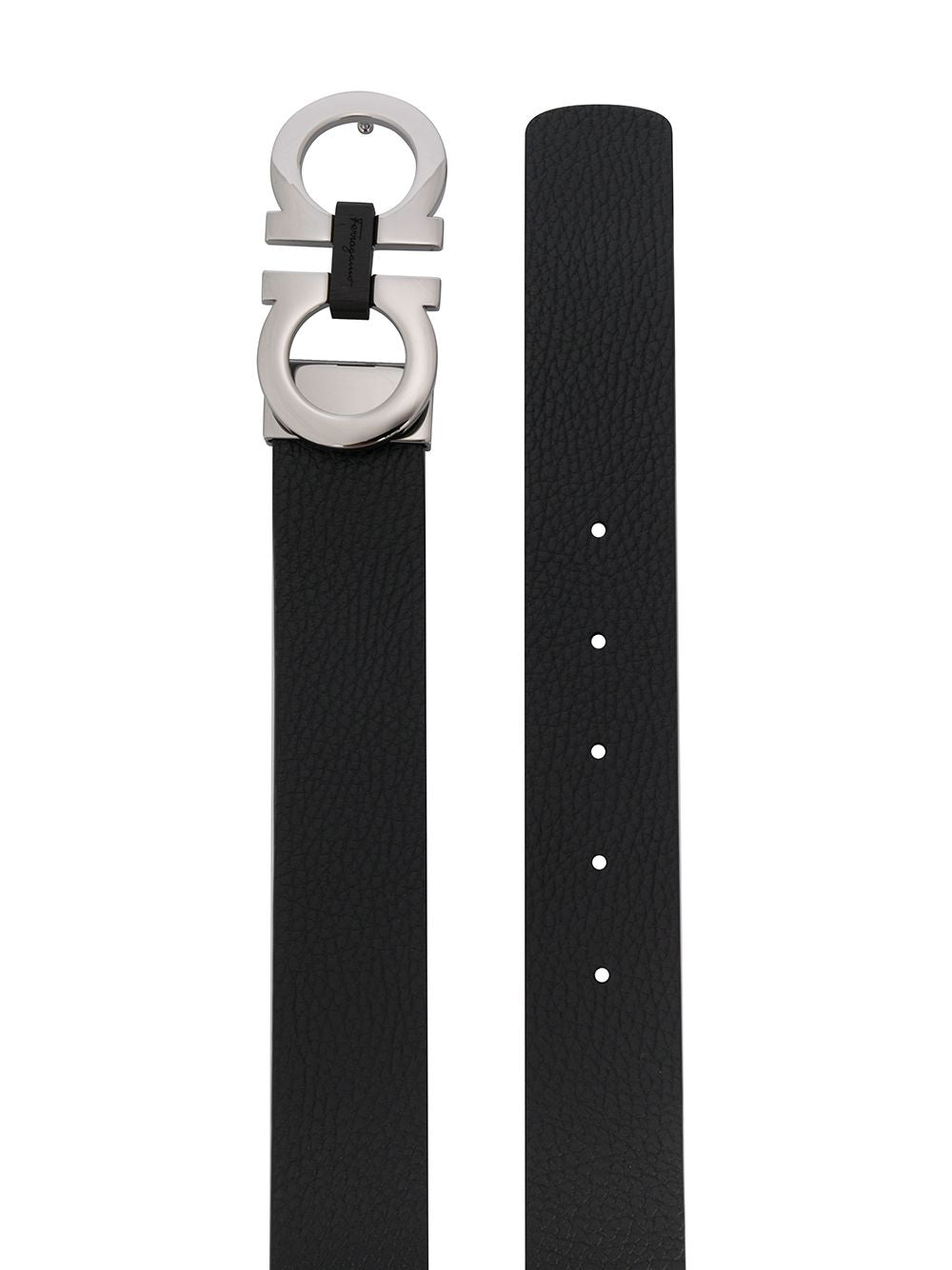 Ferragamo Men Gancini Leather Belt