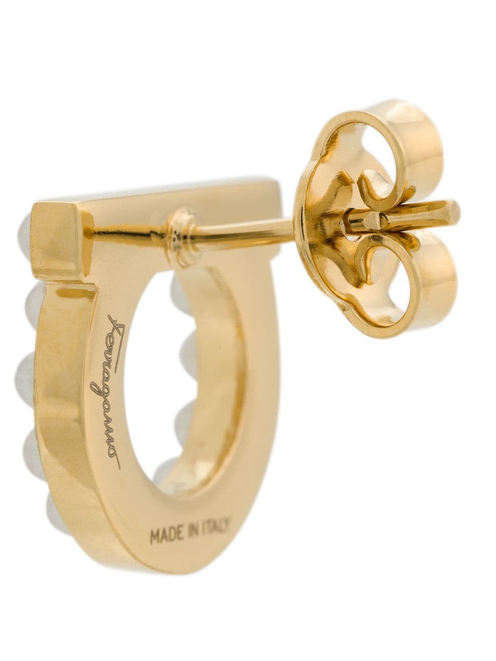 Ferragamo Women Gancini Pearls Earrings FERRAGAMO