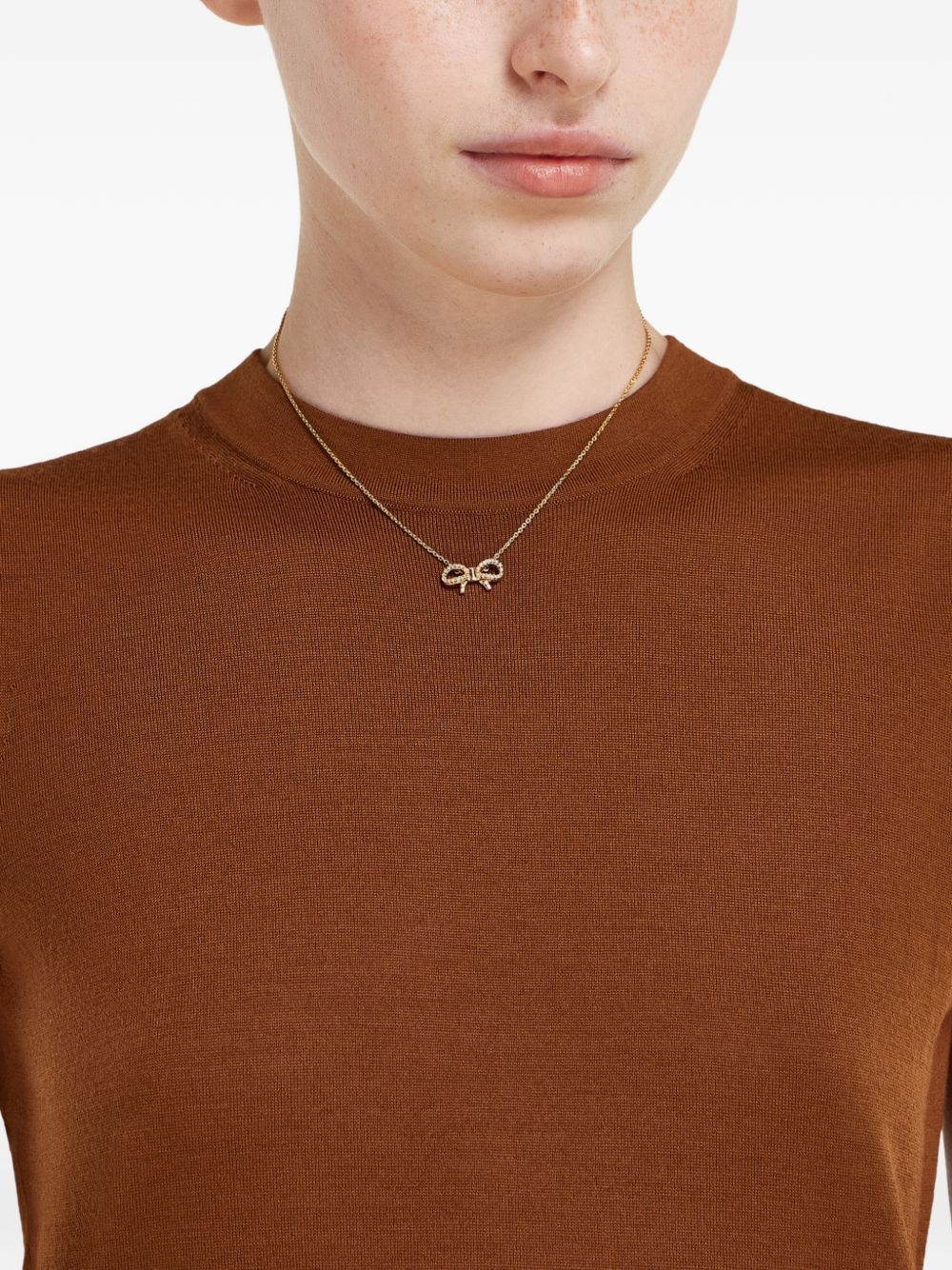 Ferragamo Women Vara Bow Pendant Necklace FERRAGAMO