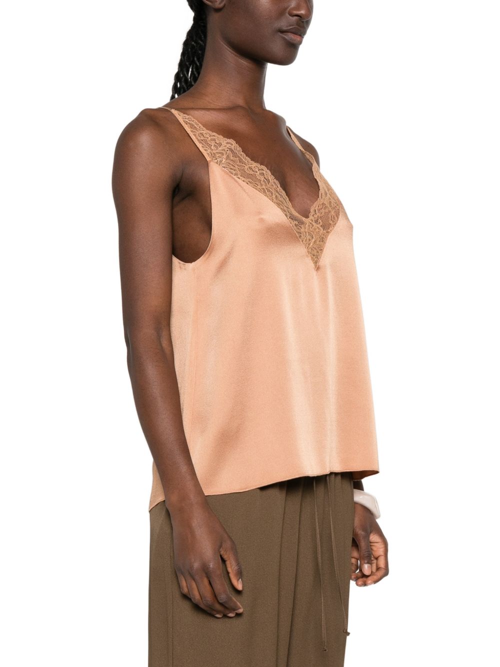 Forte Forte Women Lace Detail V-Necked Top FORTE FORTE