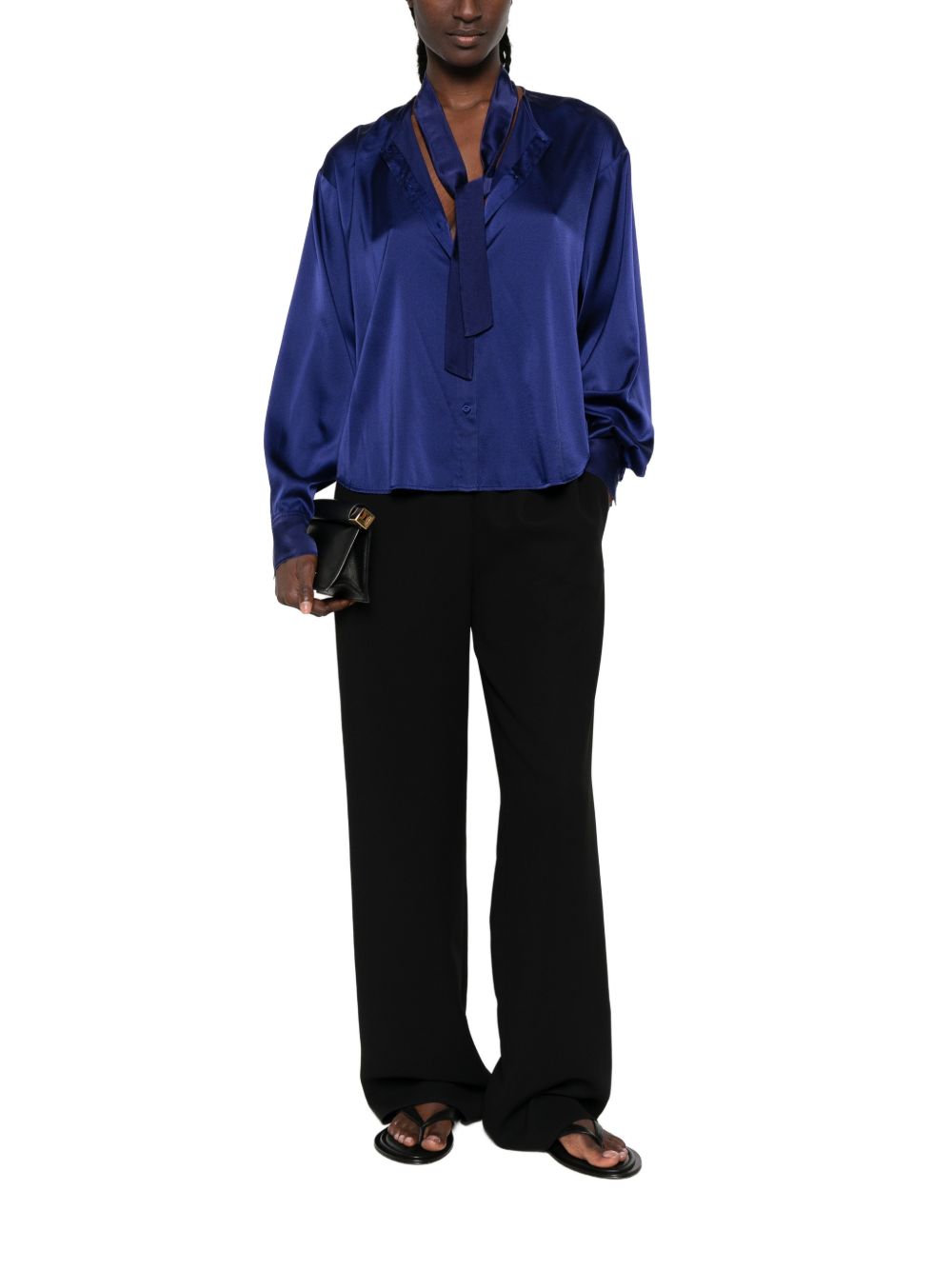 Forte Forte Women Silk Bow-Tie Shirt
