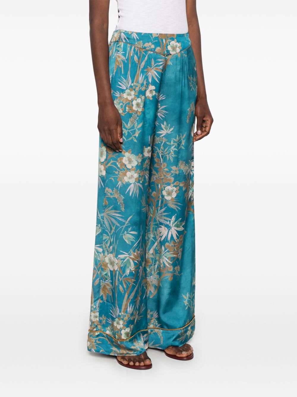 Forte Forte Women Printed Satin Trousers FORTE FORTE