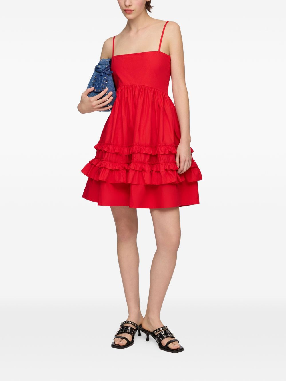 Ganni Women Organic Cotton Mini Dress GANNI