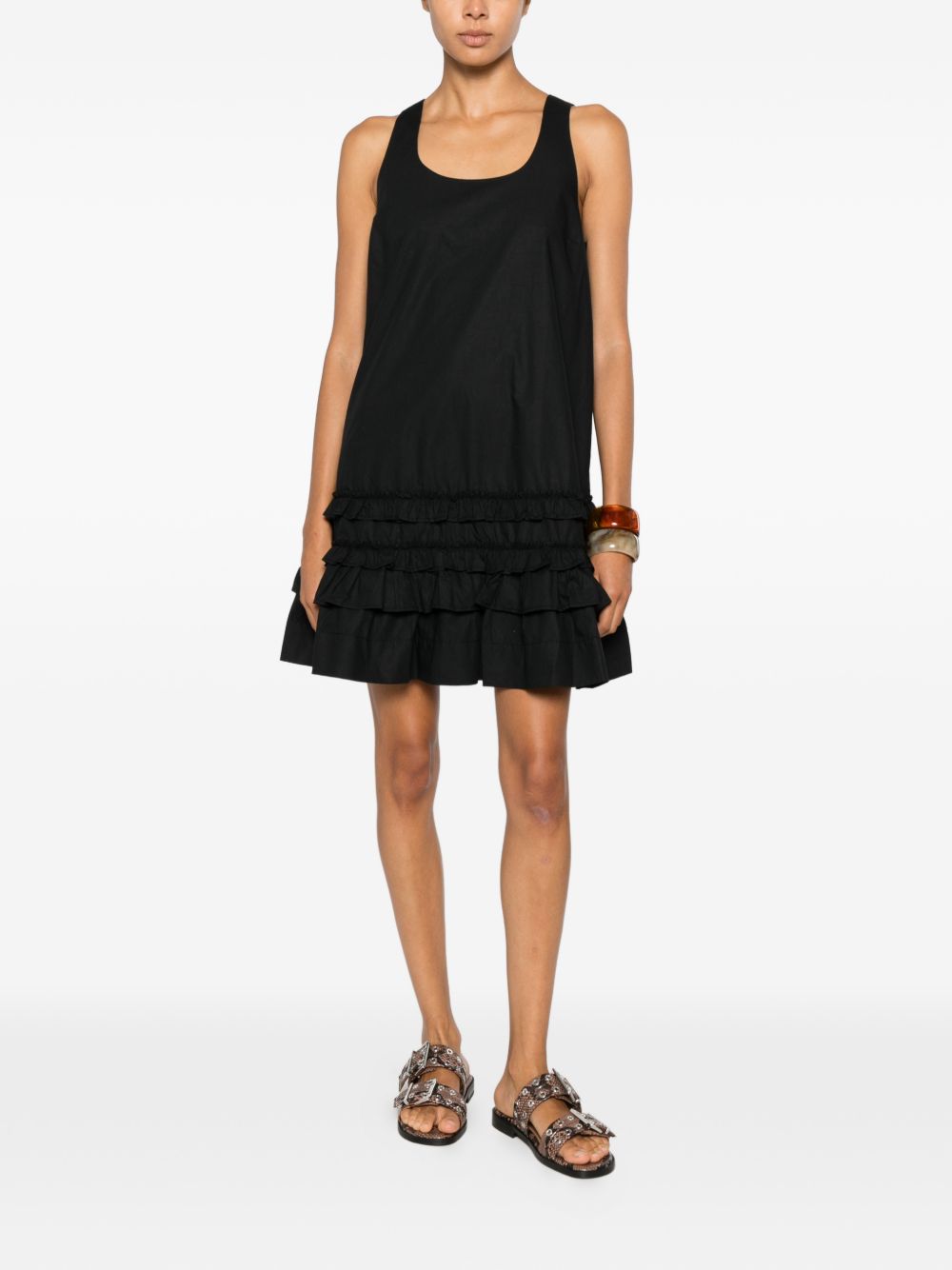 Ganni Women Organic Cotton Mini Dress GANNI