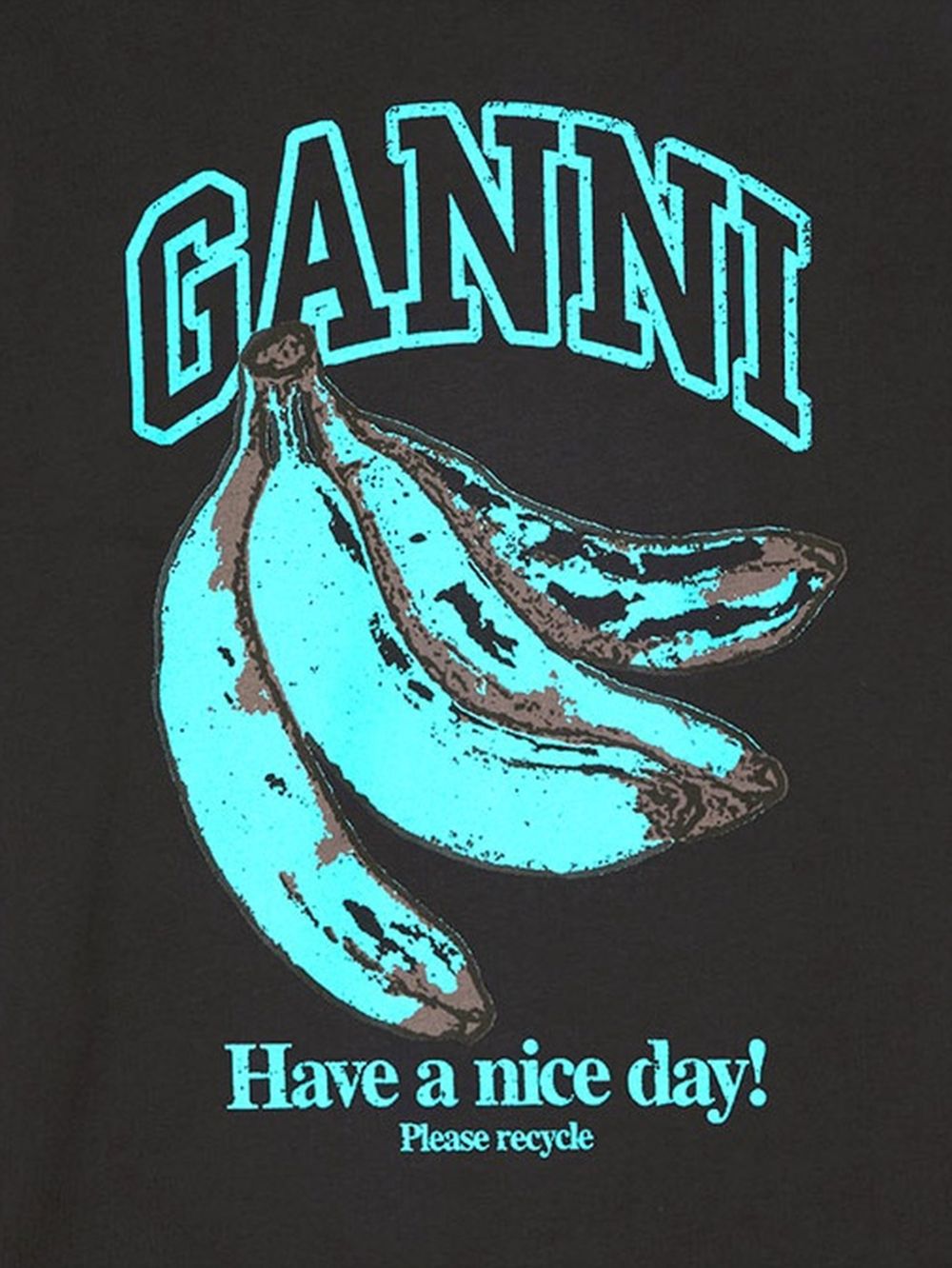 Ganni Women Printed Cotton T-Shirt