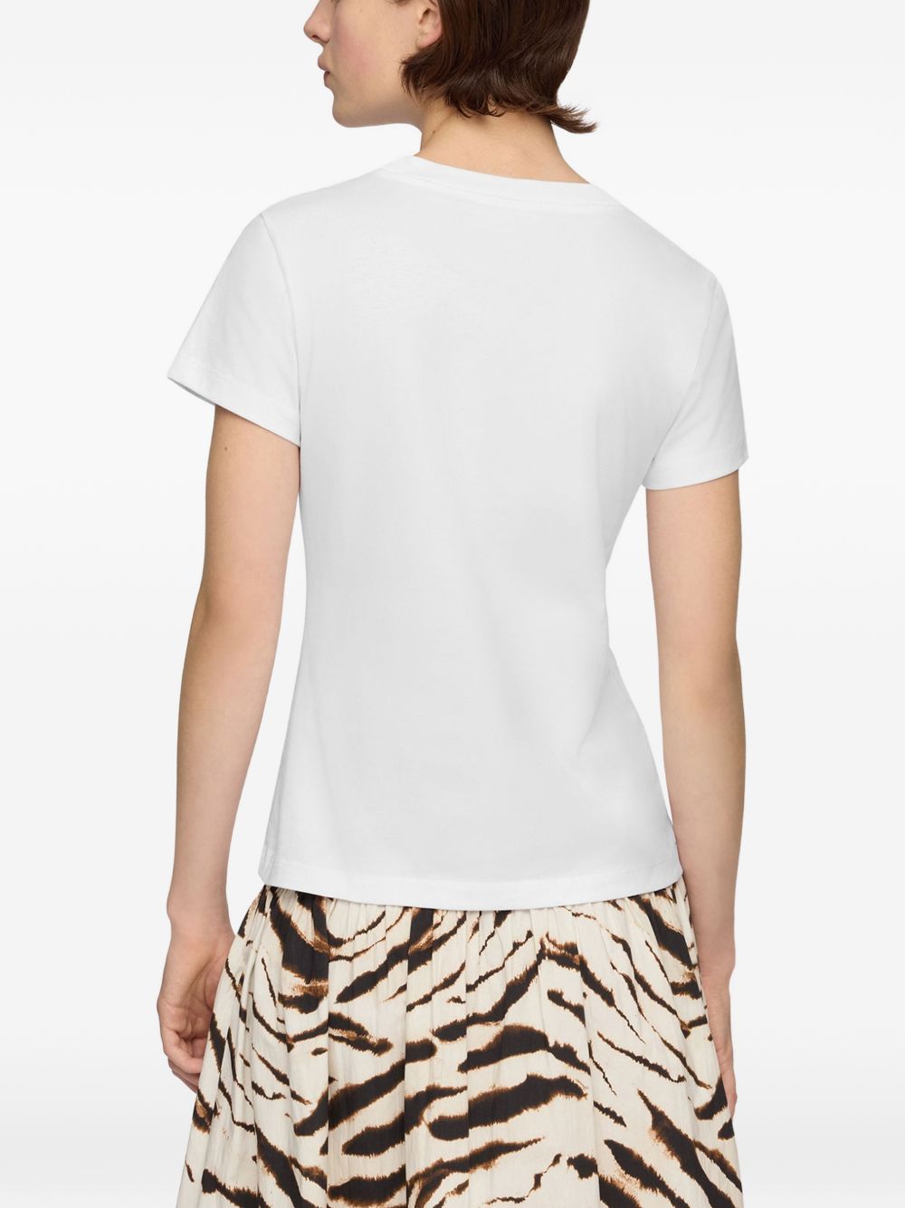 Ganni Women Printed Cotton T-Shirt GANNI